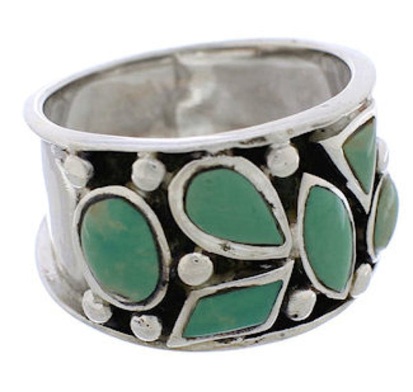 Sterling Silver Turquoise Southwestern Jewelry Ring Size 6 TX28329